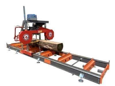 36inch Cutting Width with 6m Length Wheel Trailer Sawmill