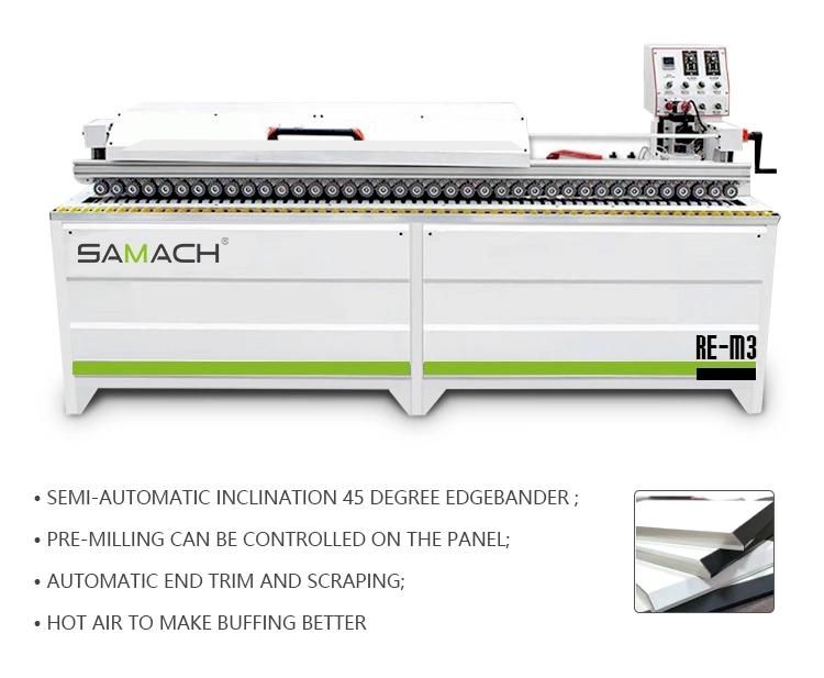 Woodworking Inclination Edgebander Automatic Edge Banding Machine