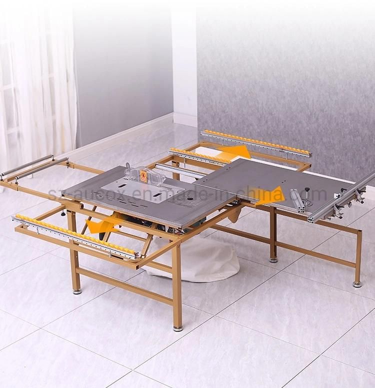 Small Folding Double Blade Panel Saw Portable Sliding Table Saw Machine