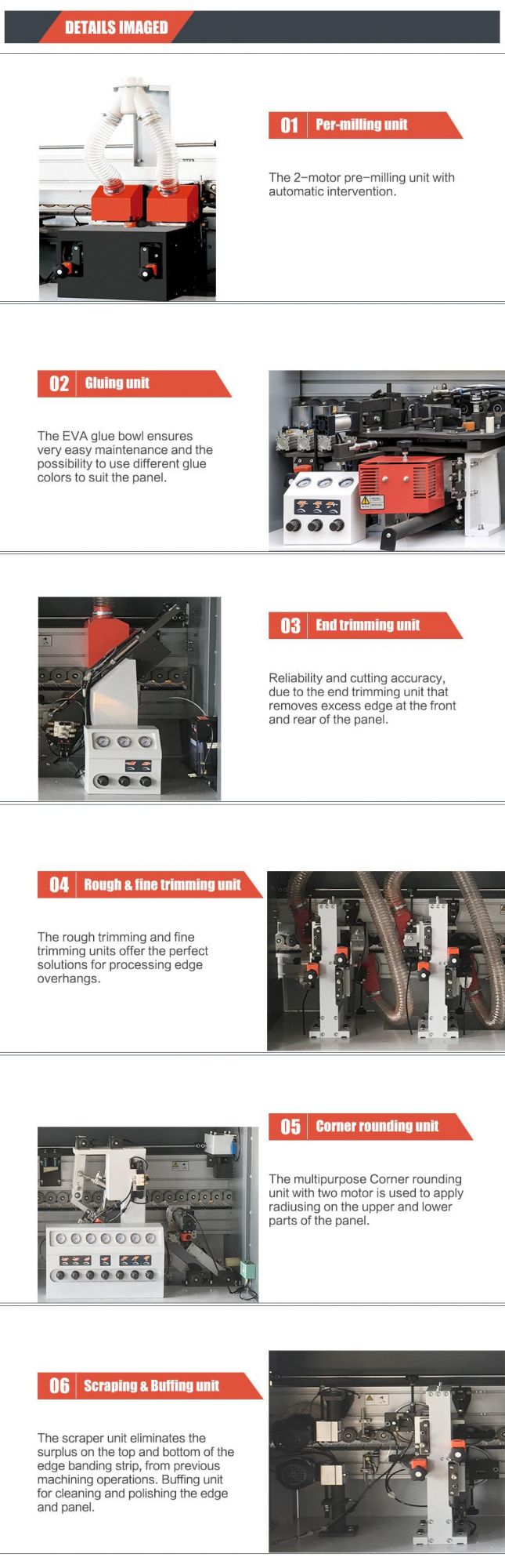 PVC Edge Banding Machine for MDF Edge Bander Trimming Machine