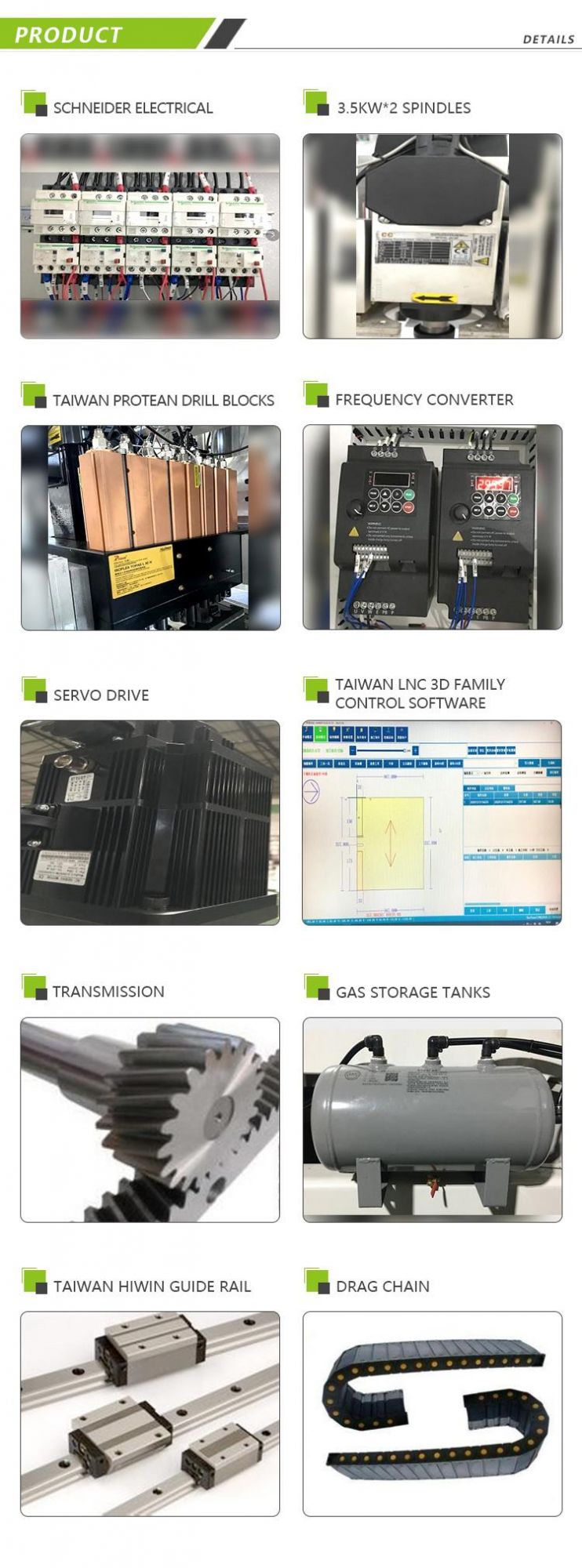 Automatic 6 Side Automatic Cabinet Multi CNC Boring Machine