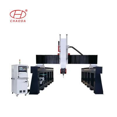 Foam Wood Statues Making Machine 5 Axis CNC Router Machine Rotary Spindle