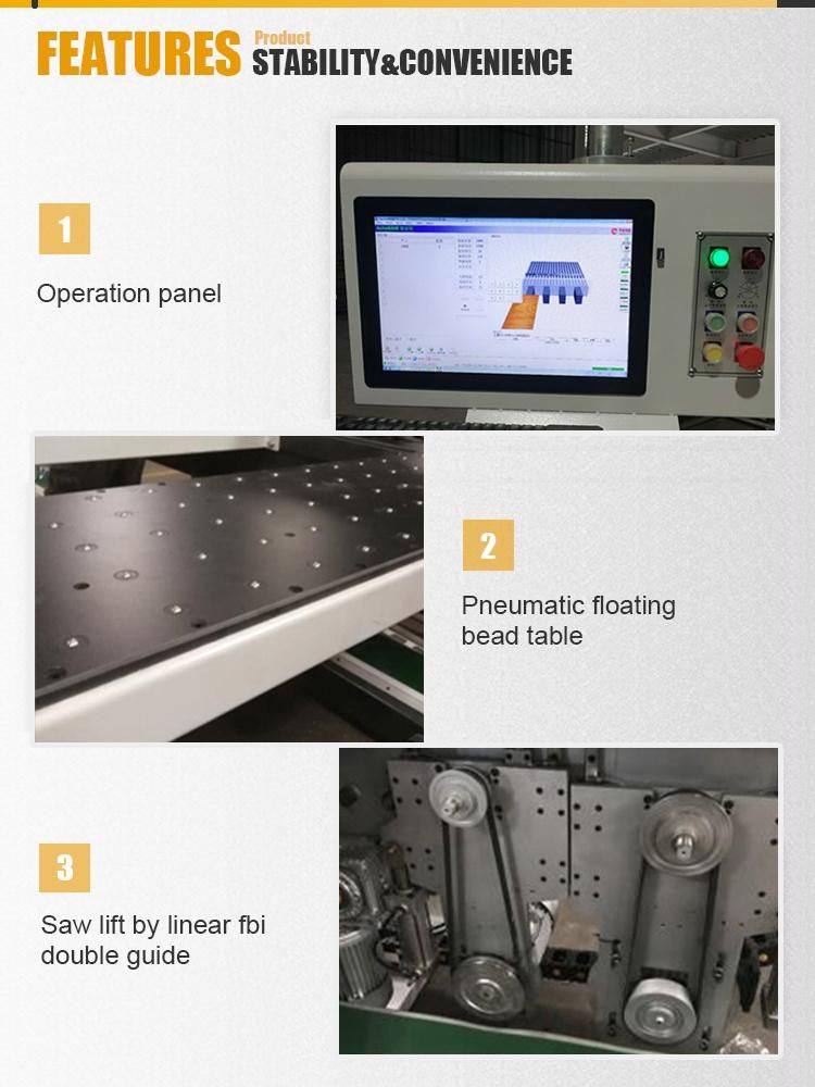 3200 woodworking wood plywood cutting machine precision automatic computer cnc beam panel saw for furniture cabinet mdf pvc melamine digital control