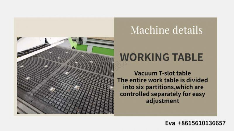 Vacuum Table 1325 Woodworking CNC Router with Ce FDA