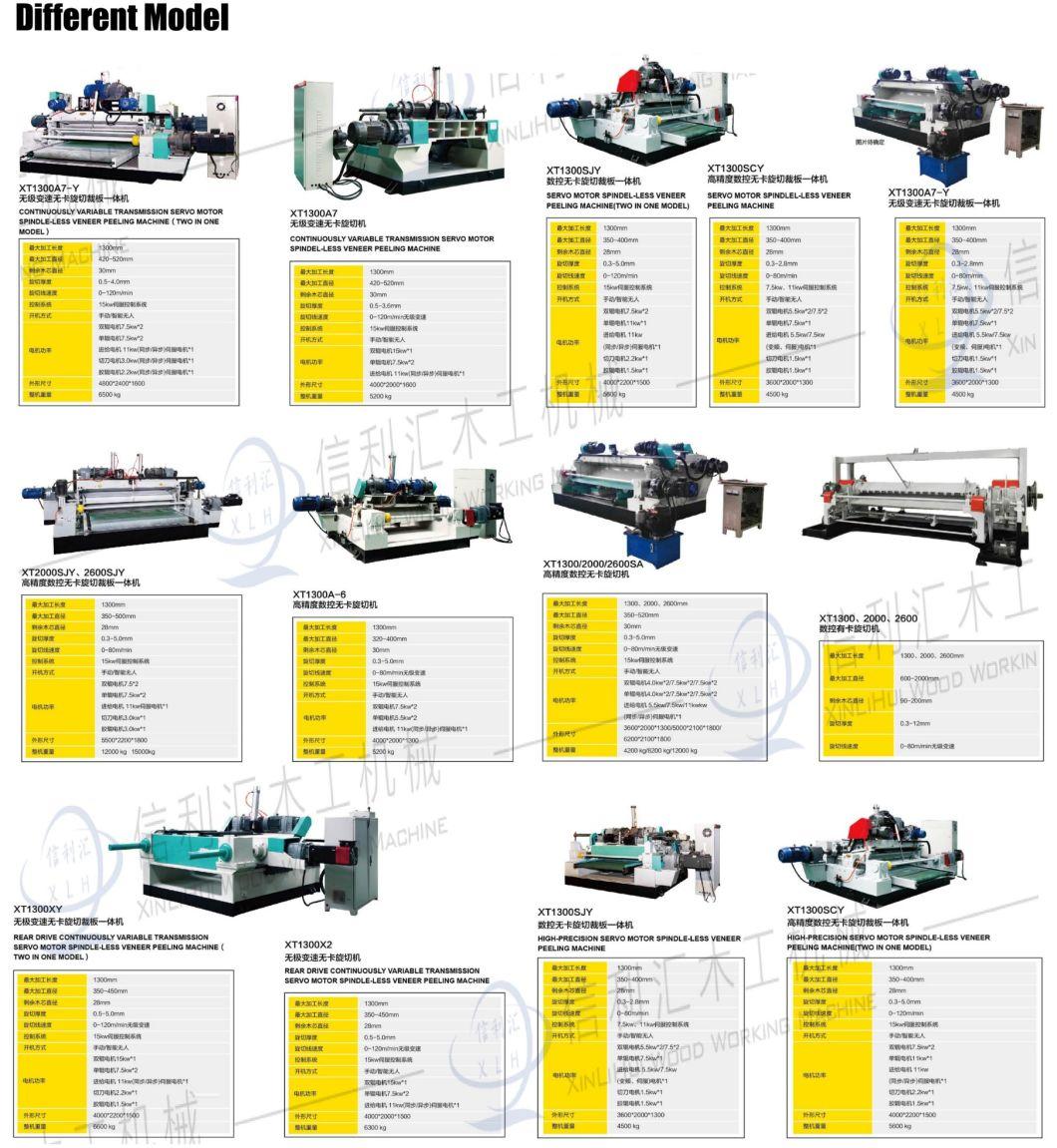 All Machines Combined in One Line From Log Cutting to Veneer Stacker Spindles 8FT Log Debarker with Automatic Log Feeder Plywood Small Spindle Less Machine