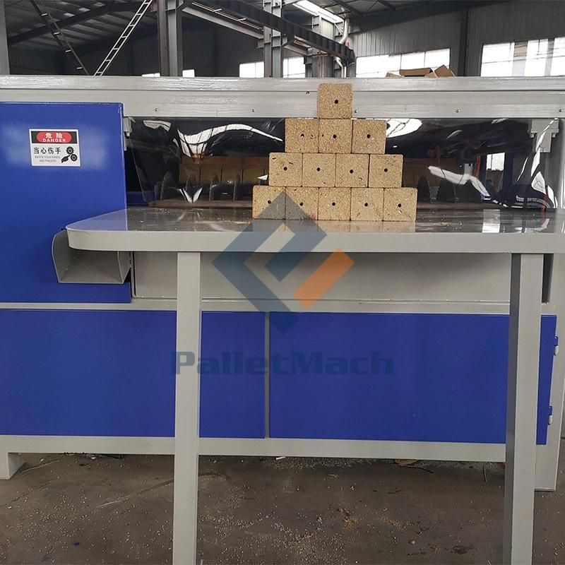 Multiple Blades Automatic Wood Pallet Block Cutting Saw