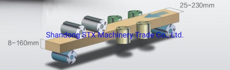 Woodworking Machinery for Solid Wood Heavy Duty 4 Side Planer Moulder