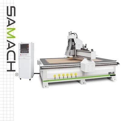 Furniture Processing, Multi Workstage, Three Spindles, Wood CNC Cutting and Engraving Machine