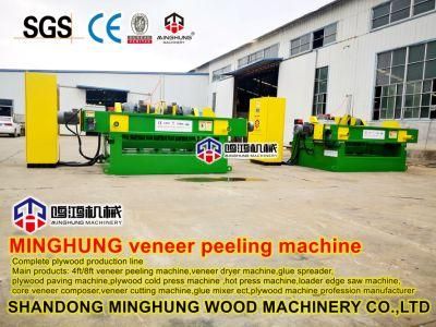 Veneer Peeling Machine with Veneer Peeler