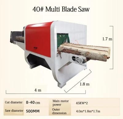 Max. 40cm Bigger Diameter Multi Blade Saw for Log Wood