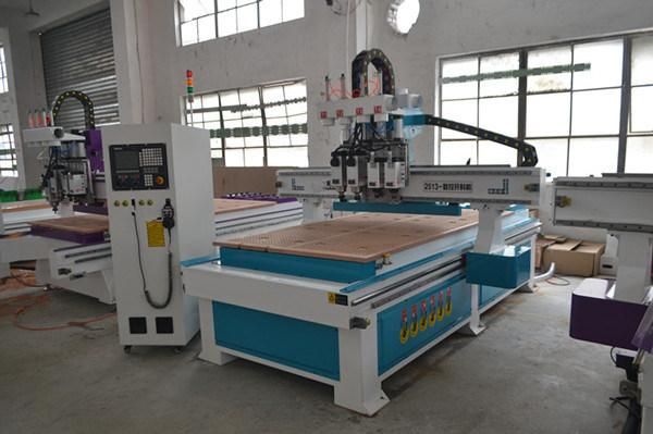 Multi-Head 4.5kw Spindle 1300*2500 Wood Milling Cutting Engraving Machine Atc 1325 CNC Router Price