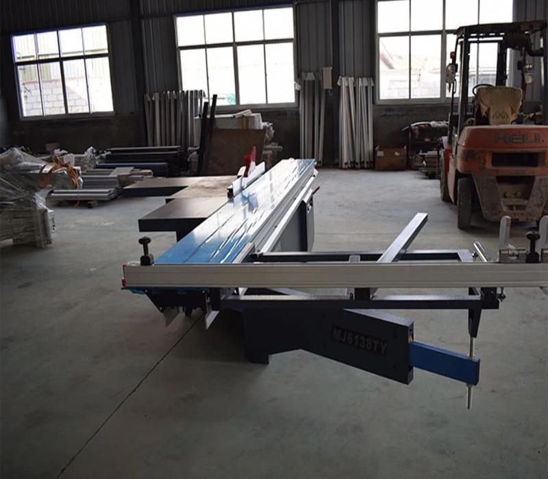 Mj6138 Woodworking Machinery Automatic Wood Cutting Machine Digital Tilting Degrees 3800mm Sliding Table Panel Saw Machine