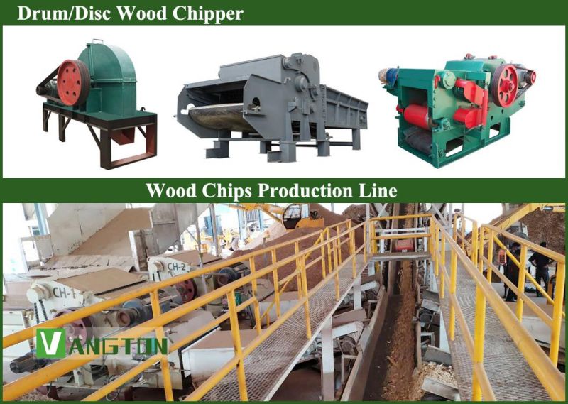 Gasoline Engine Drum Wood Chipper Shredder