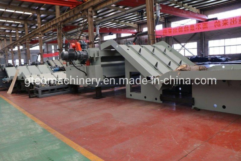 Rotary Cut Veneer Peeling Lathe Line for Plywood Production