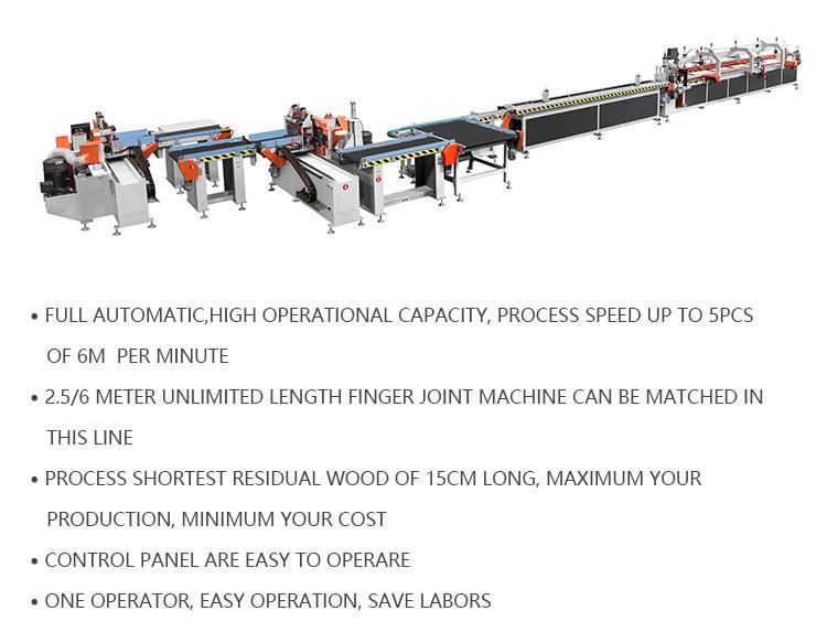 Solid Wood Working Vertical Fully Automatic Finger Joint Press Machine