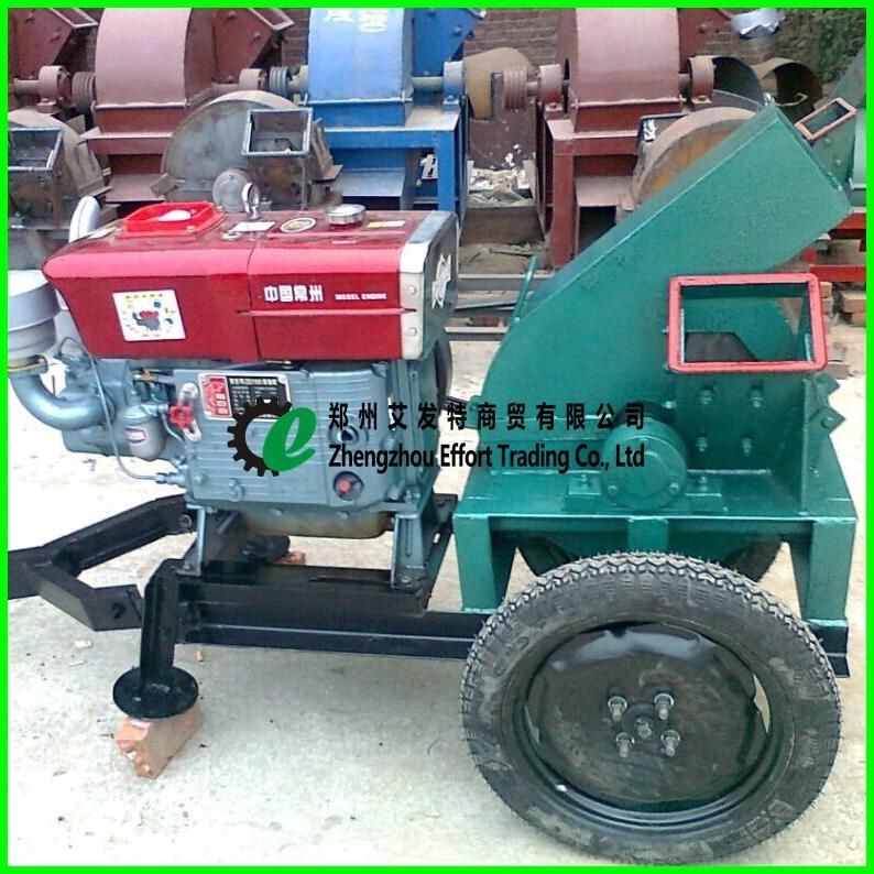Diesel Engine Portable Wood Chipper, Portable Wood Chipping Machine