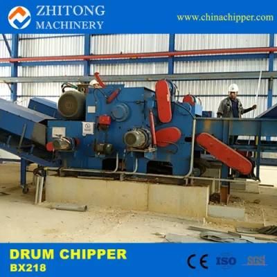 Bx218 Wood Chips Machine 18-20 Tons/H Drum Wood Chipper