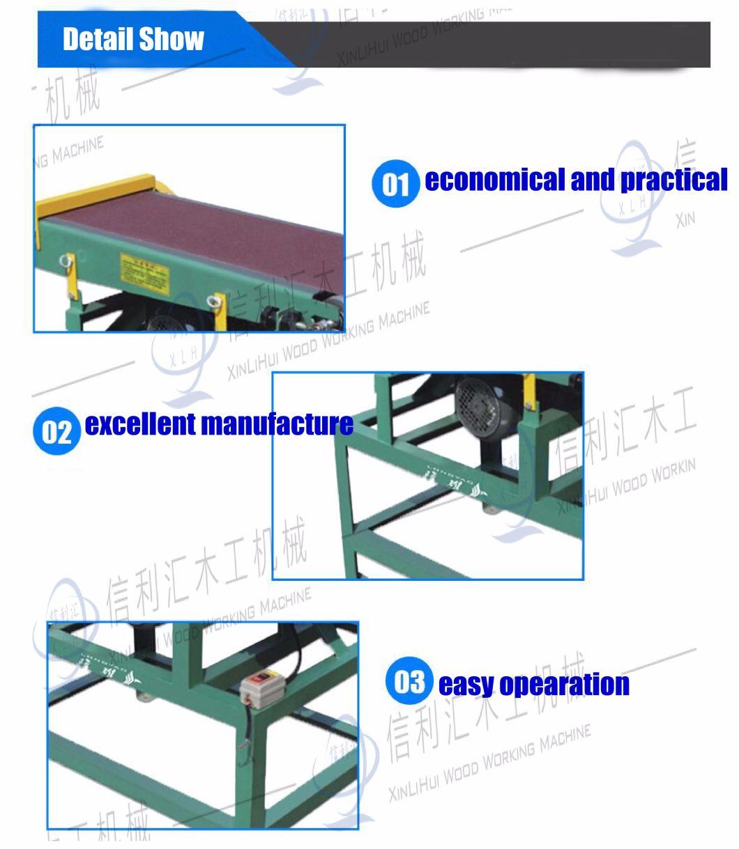 Wood Vertical/Horizontal Grinding and Polishing Machine with Abrasive Belt Joint Sanding Sander Mini Size Hand Calibrating Sander for Wooden Floor