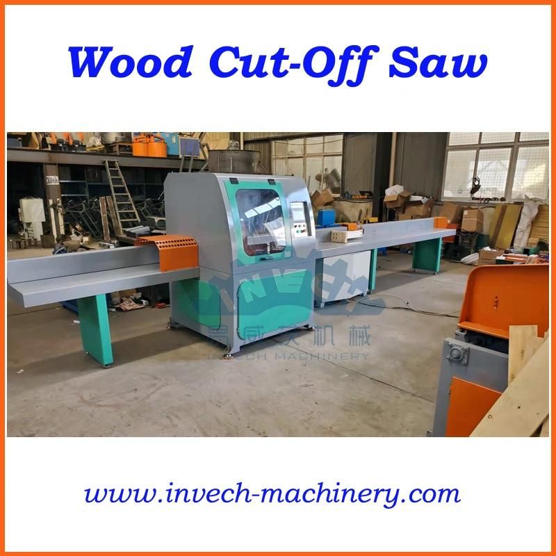 Servo Motor Automatic Feeding Wood Block Cross Cutting Saw Machine