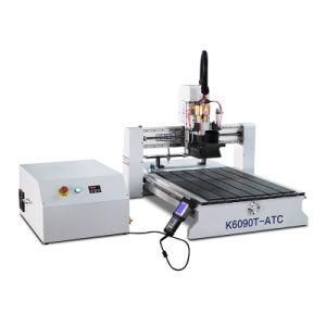 3 Axis Mini 6090 Woodworking Machine Wood CNC Cutting Router with Atc