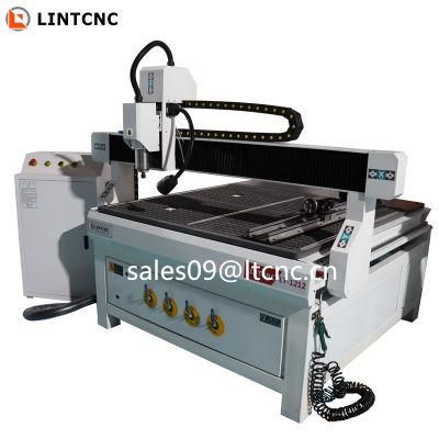 4 Axis 1200*1200*300mm 2.2kw Single Phase CNC Wood Router with Vacuum Working Table 1212 1218