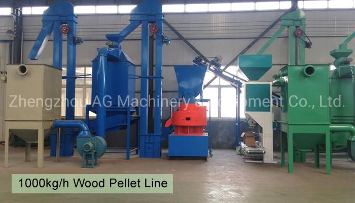 1000kg Biomass Wood Fuel Pellet Manufacturing Machines Line