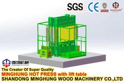 Short Cycle Hydraulic Hot Press Machine/Melamine Laminating Hot Press