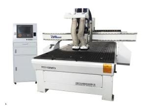 Double Heads Vacuum Table 6kw Spindle Wood CNC Router 1325
