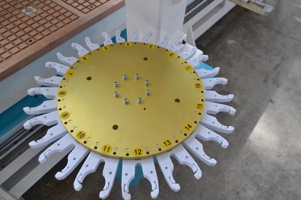 9.0kw Air Cooling Spindle  Disc Tool Changer Magazine 1325 Wood CNC Router Machine