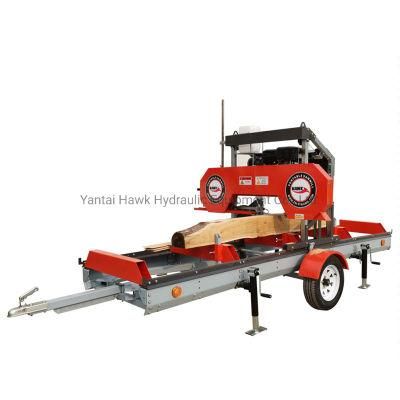 31 Inch Wood Log Band Saw Machine with 6m Trailer