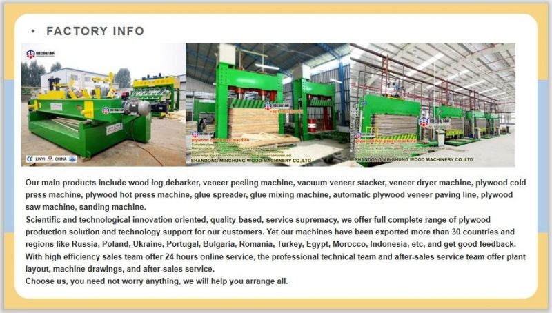 Hot Cold Press for Plywood Production Line