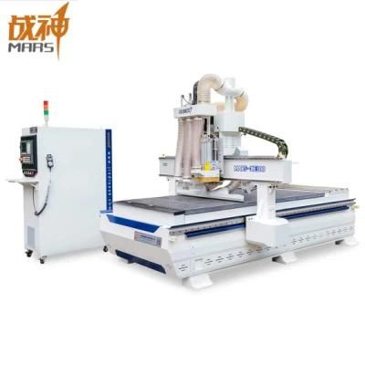 Mars CNC Router Machine with Double Spindles and Drilling Blocks for Woodworking Furniture