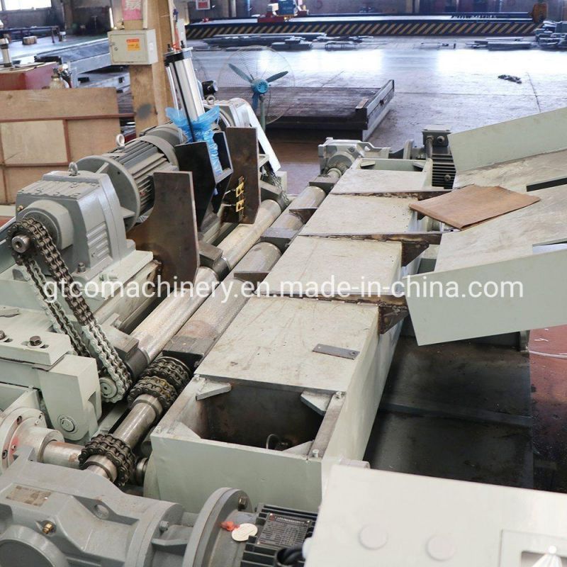 Double Roller Spindle Less CNC PLC Log Debarker Rounding Machine