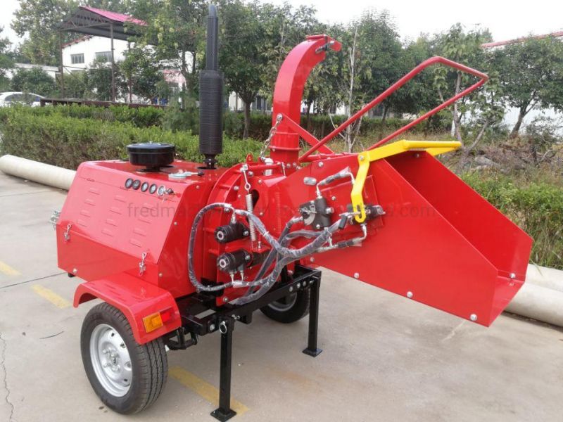 Best Sellinghydraulic Feeding Dh-40 Wood Chipping Machinery 8 Inches CE Wood Chopper