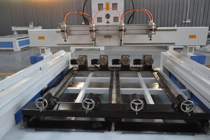 Lowest Price 3D Woodworking 3 Head CNC Router Machine