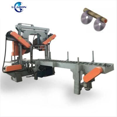 Automatic Wood Breaker Machine Round 20cm Diameter Wood Log Multi-Blade Cutting Sawmill