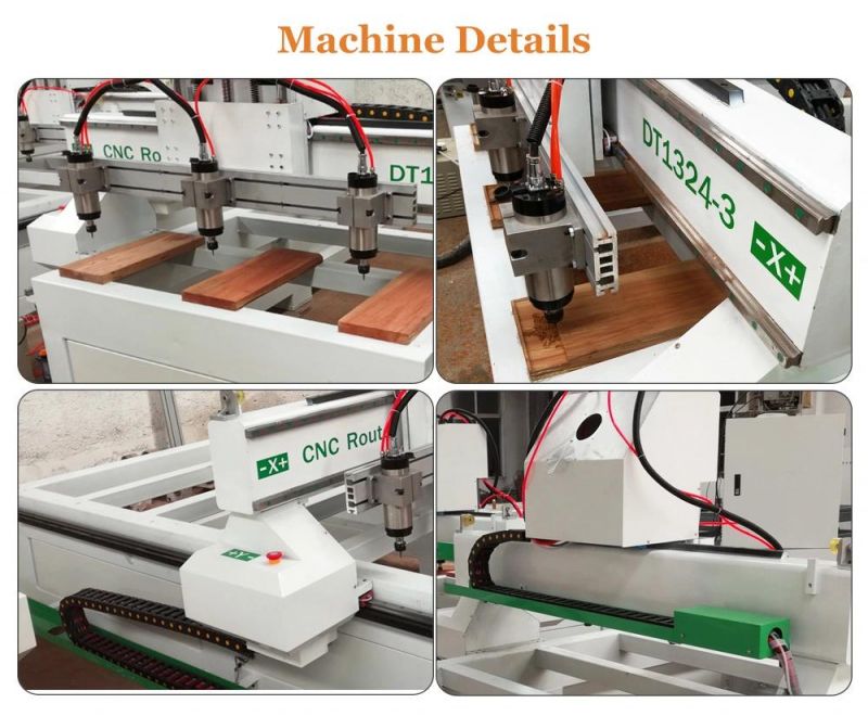 1300*2400 Wood, MDF, CNC Router Engraving Machine, 0.8kw, 1.5kw, 2.2kw 3.2kw, 4.5kw, 5.5kw, 7.5kw