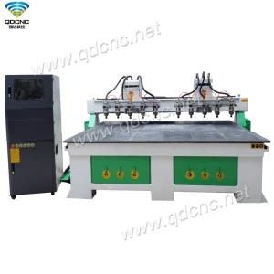 Multi Head Wood CNC Router Machine/Multi Function CNC Router Qd-2025-2h10