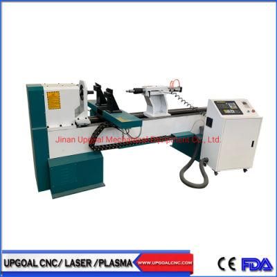 Hot Sale Single Axis Double Blades CNC Wood Lathe Machine 1500*300mm