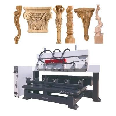 Furniture Legs Engraving CNC Machine Wood Router 3D 4 Axis Wood CNC Router