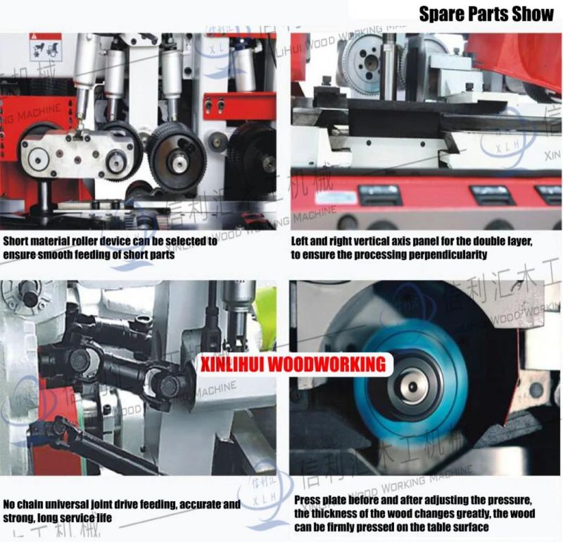 M521gh High-Speed Five-Axis Four-Sided Planer Specially Used for Finger Jointing Board Line