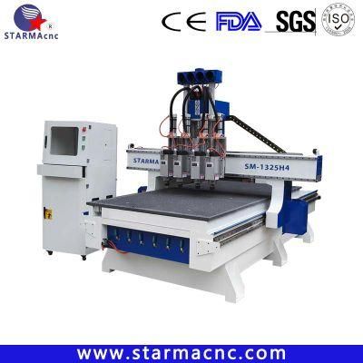 Starma 1325 Atc CNC Engraving Machine Multi Head CNC Router