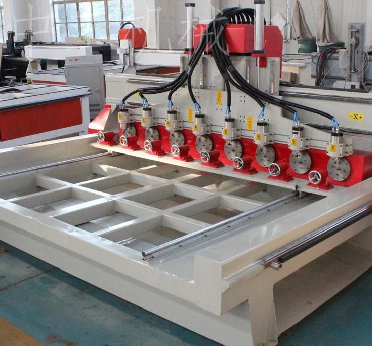 1525 CNC Wood Router Wood Carving Machine with 4 Axis 8 Spindle