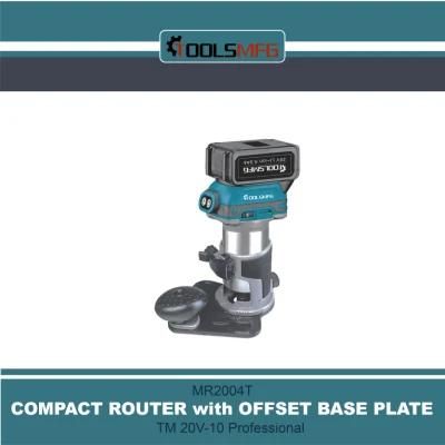 Compact Router with Offset Base Plate