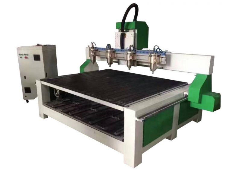 China 3D Woodworking CNC Router with 4 Axis System