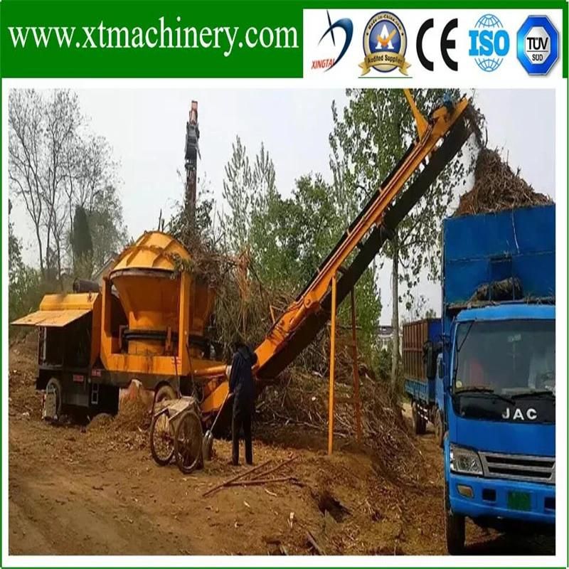 17ton Machine Weight, Steady Continuously Working Performance Log Stump Crusher
