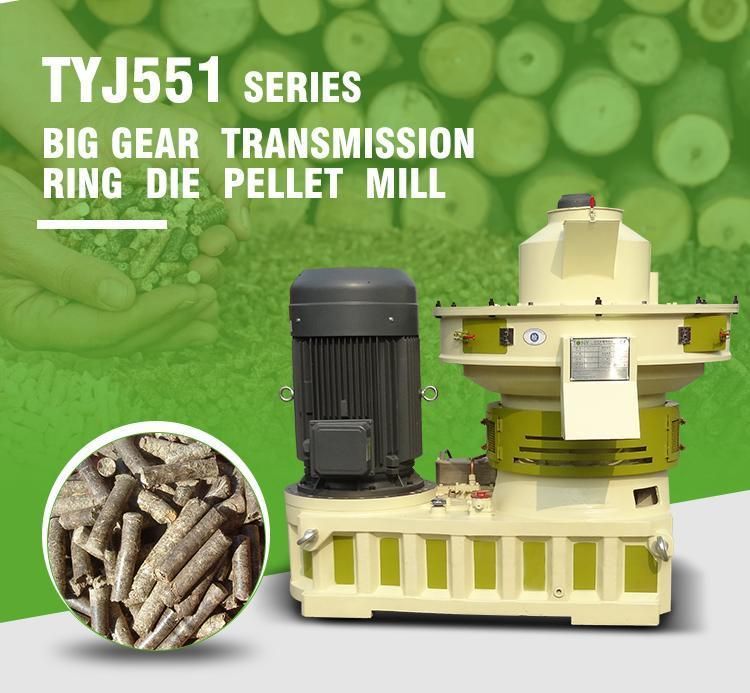 Tony High Capacity and Good Service Rubber Wood Sawdust Pellet Pressing Machine Biomass Wood Pellet Mill Wood Chips Pellet Machine Straw Pellet Machine