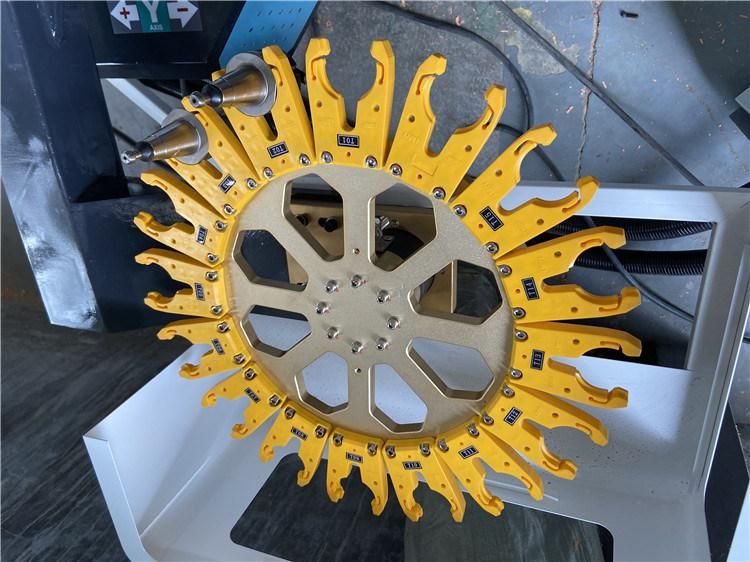 Atc CNC Router with Round Disc Tool Changing Magazine