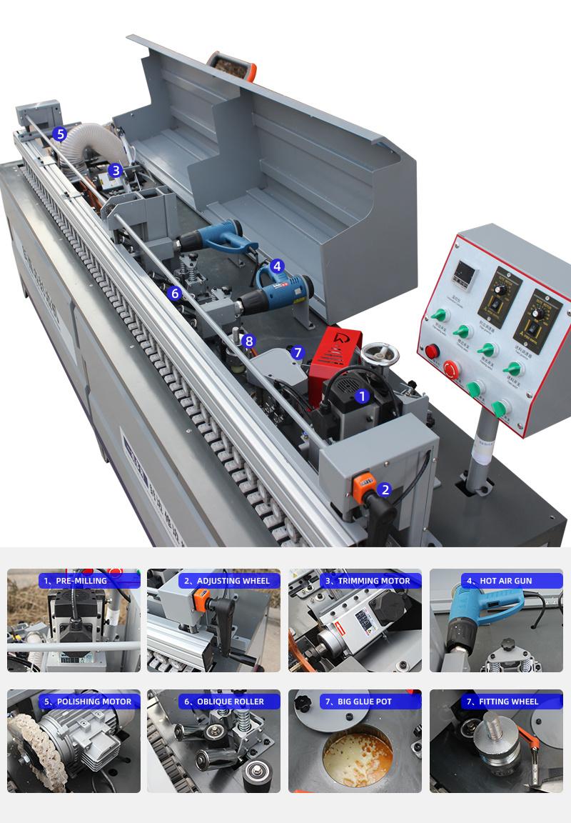 Dw3000 45 Degree Bevel Edge Banding Machine PVC Edge Banding