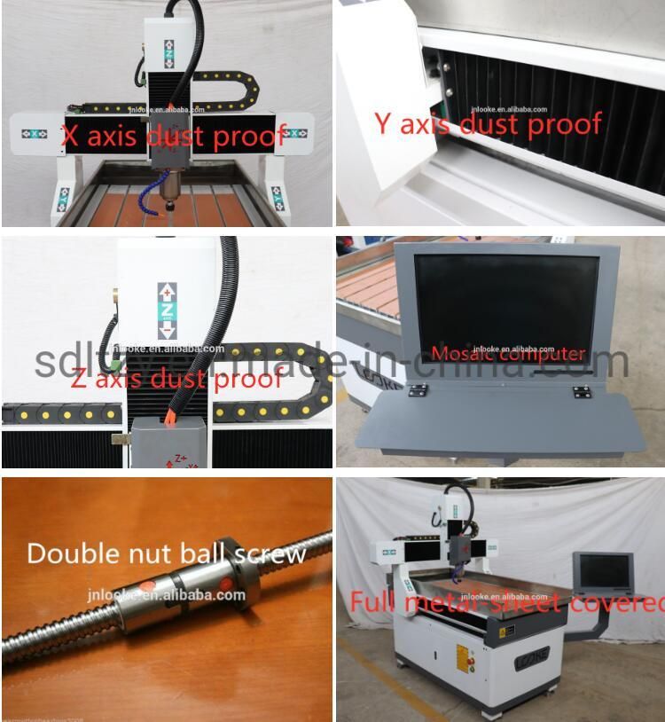 Soft-Metal Wood Cutting Engraving Mini Machine CNC Router 6090 1212